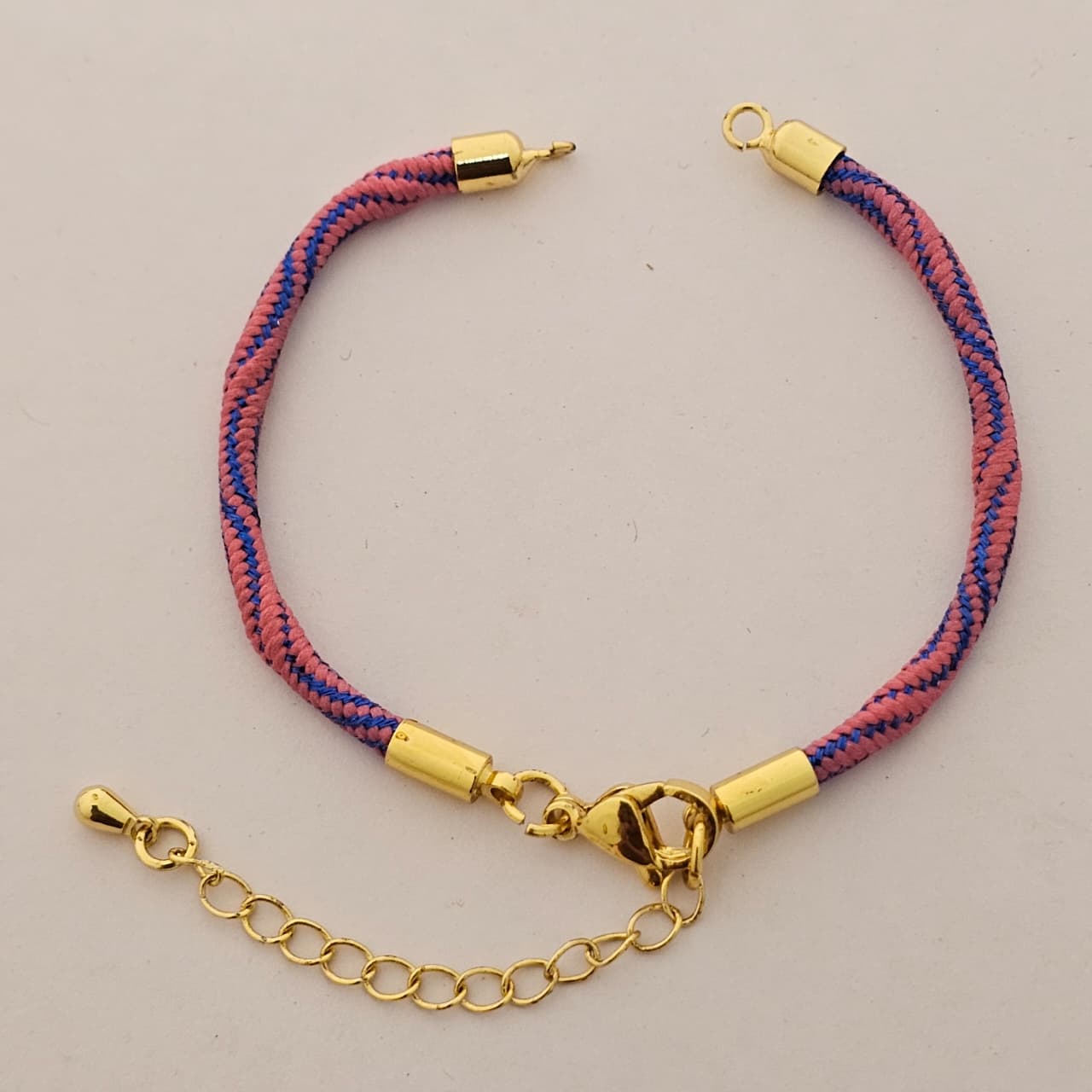 Premium Braided Thread Adjustable Bracelet (Gold Finish) ( 10 PCS IN ONE PKT)
