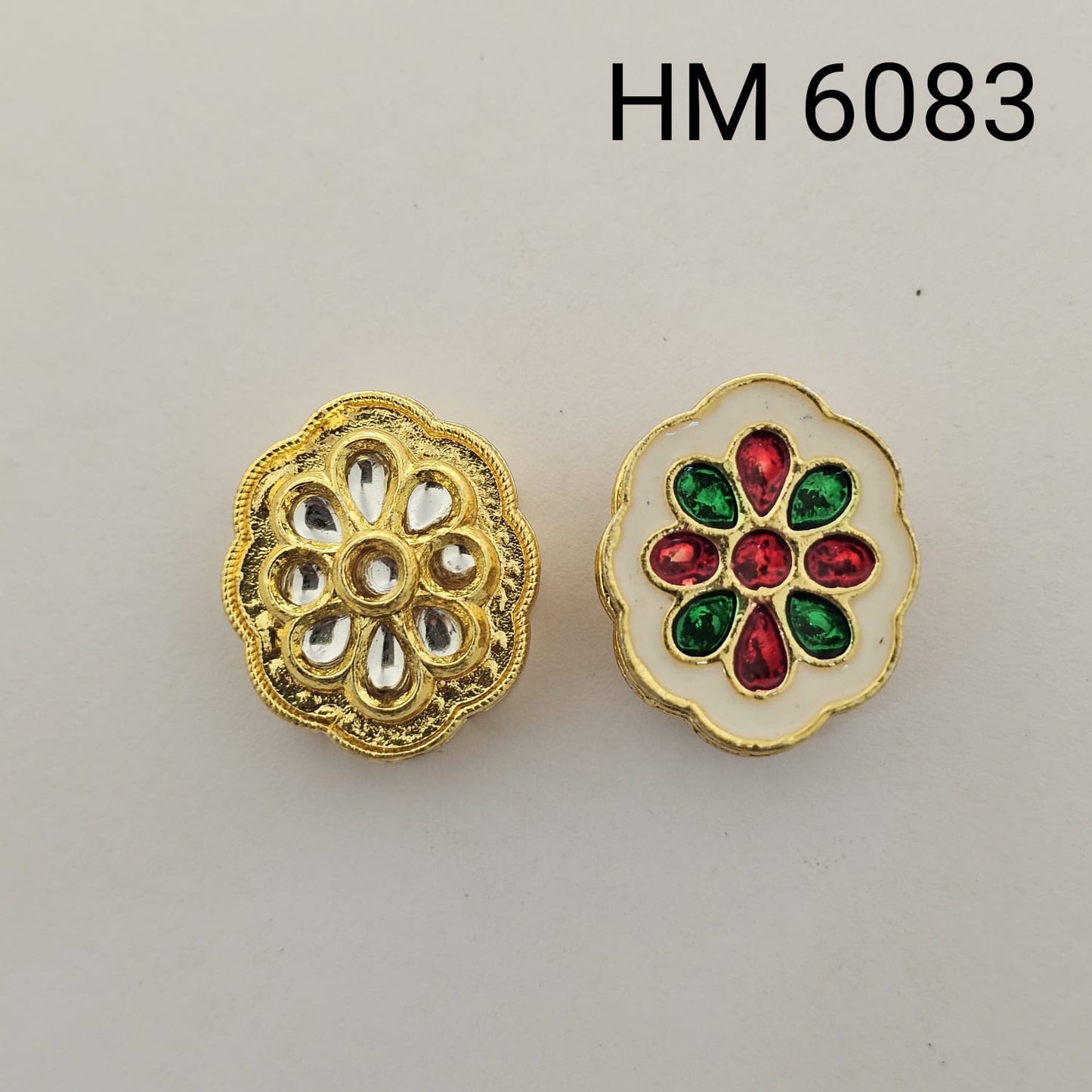 Meenakari kundan stoke 10 pcs - HM.6083