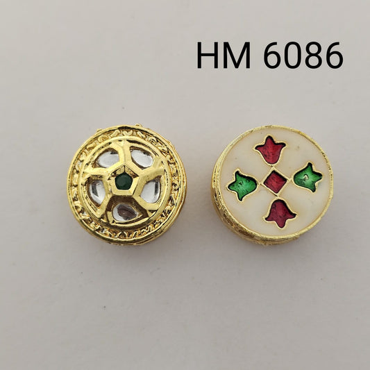 Meenakari kundan stoke 10 pcs - HM.6086