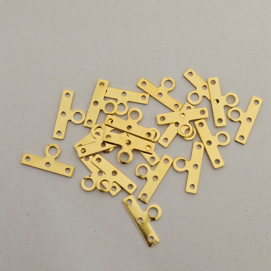 Gold Plated Metal Linking Componen ( 100 pcs in one pkt)