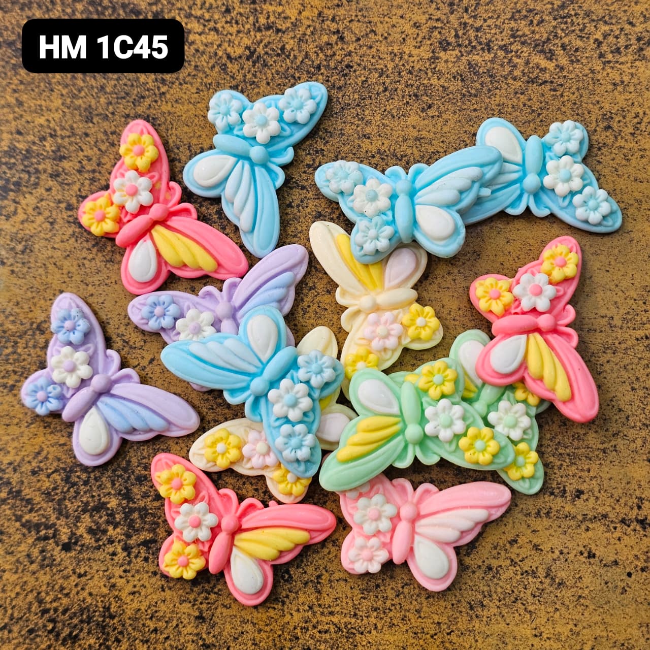 NEW UV CHARMS 100 PCS MIX COLOURE - HM 1C45
