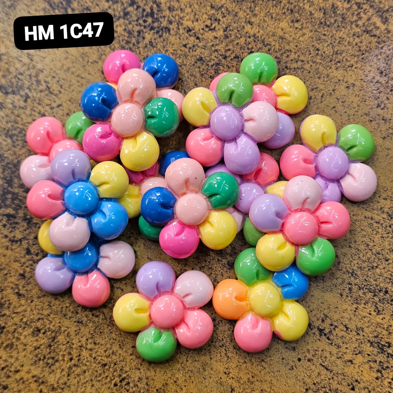 NEW UV CHARMS 100 PCS MIX COLOURE - HM 1C47