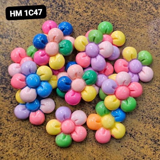 NEW UV CHARMS 100 PCS MIX COLOURE - HM 1C47