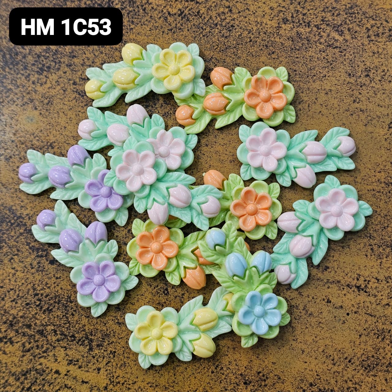 NEW UV CHARMS 100 PCS MIX COLOURE - HM 1C53