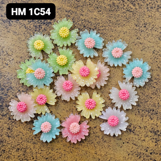 NEW UV CHARMS 100 PCS MIX COLOURE - HM 1C54