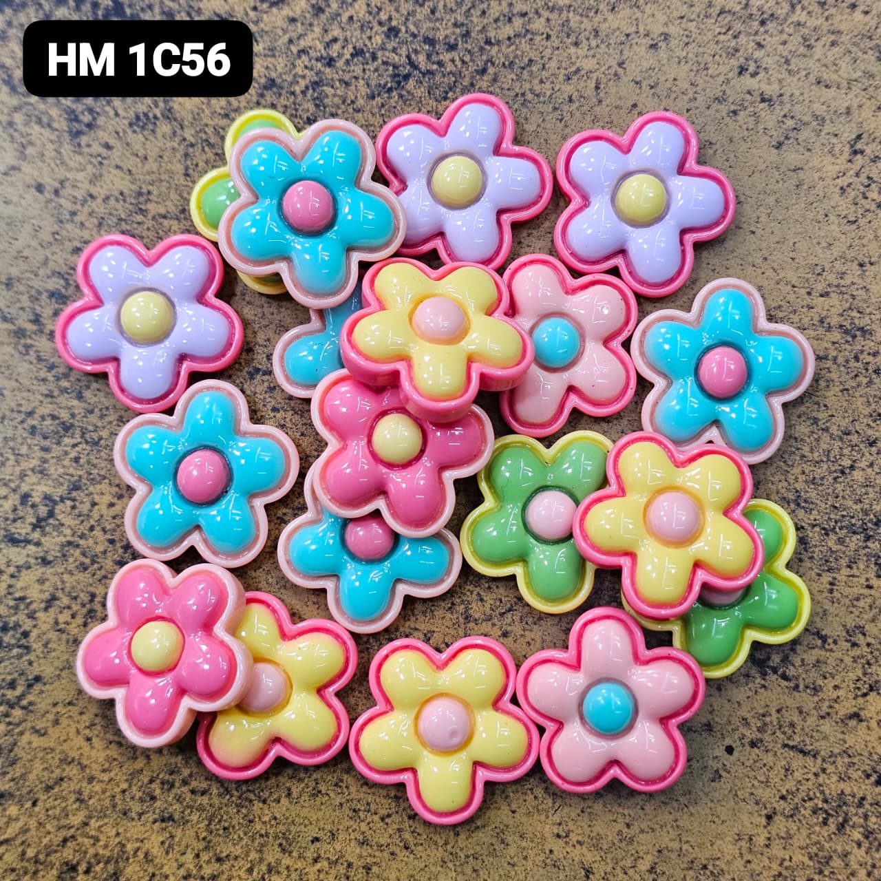 NEW UV CHARMS 100 PCS MIX COLOURE - HM 1C56