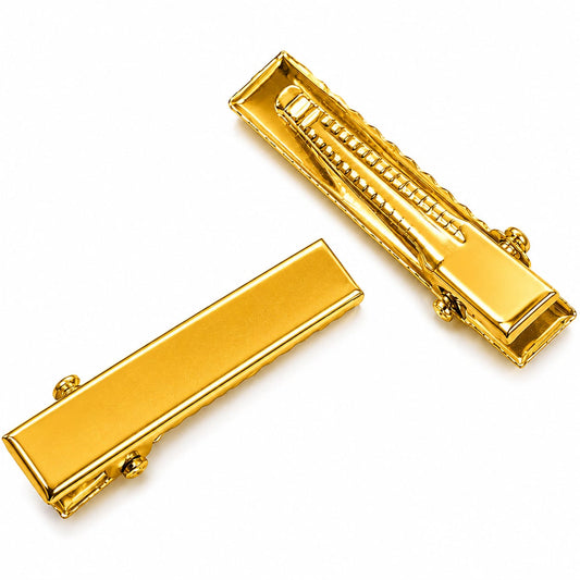 ALLIGATOR PIN GOLD 100 PCS