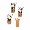Chocolate Milkshake Enamel Charm Pendant 10pcs