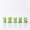 Cute Fuzzy Frog Charms Pendant for DIY Jewelry Making | Kawaii Plush Frog Charm | Hira Creation 5pcs