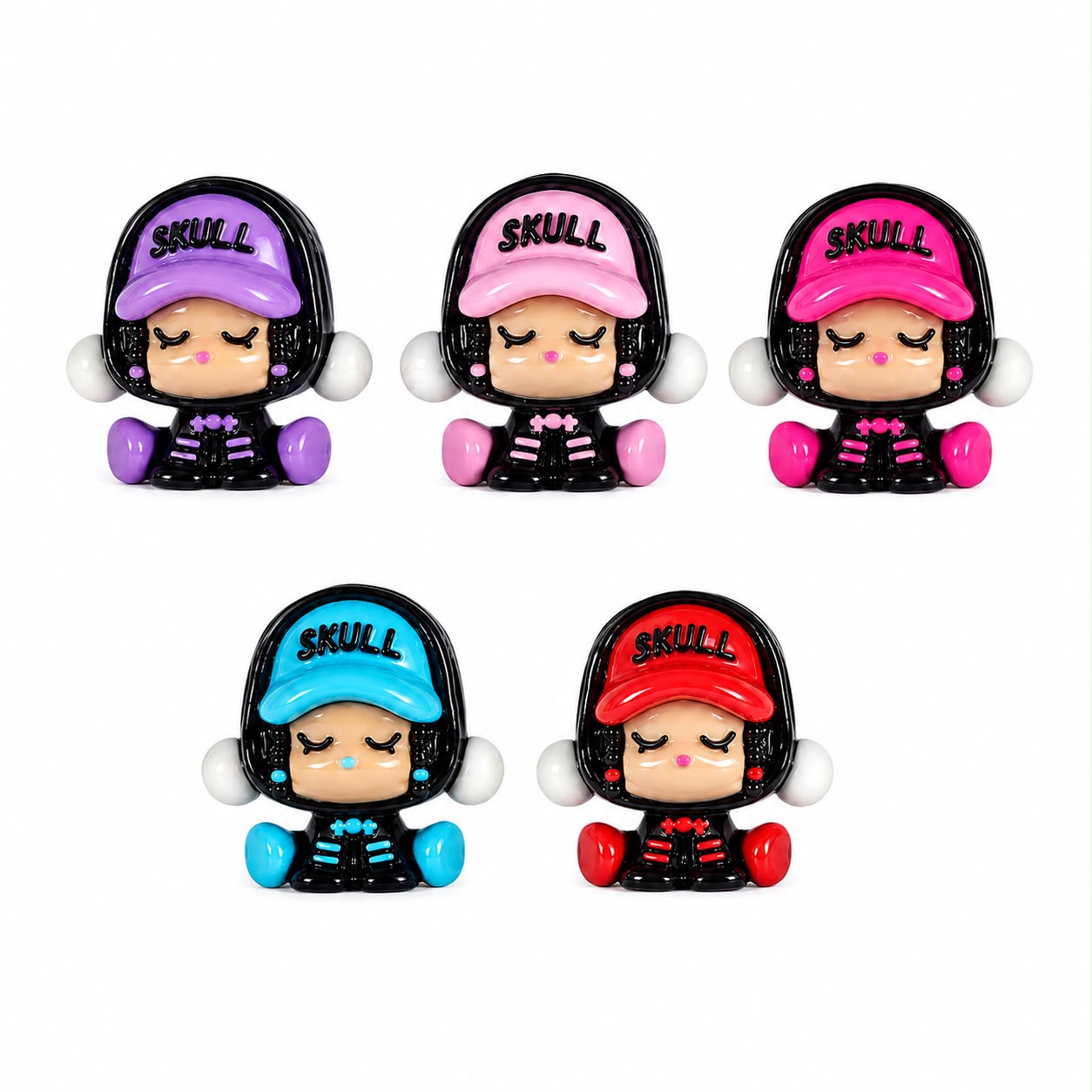 Skull Doll Charms – 100 pcs