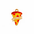 True Love Pizza Enamel Charms - 10 Pcs