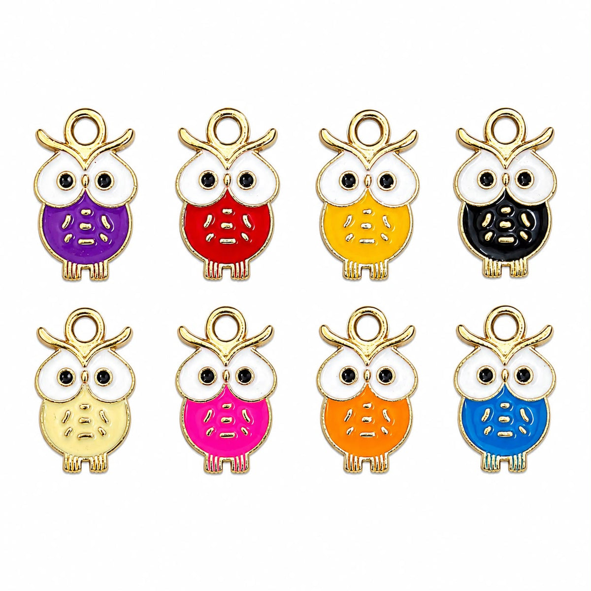 Colorful Owl Charm