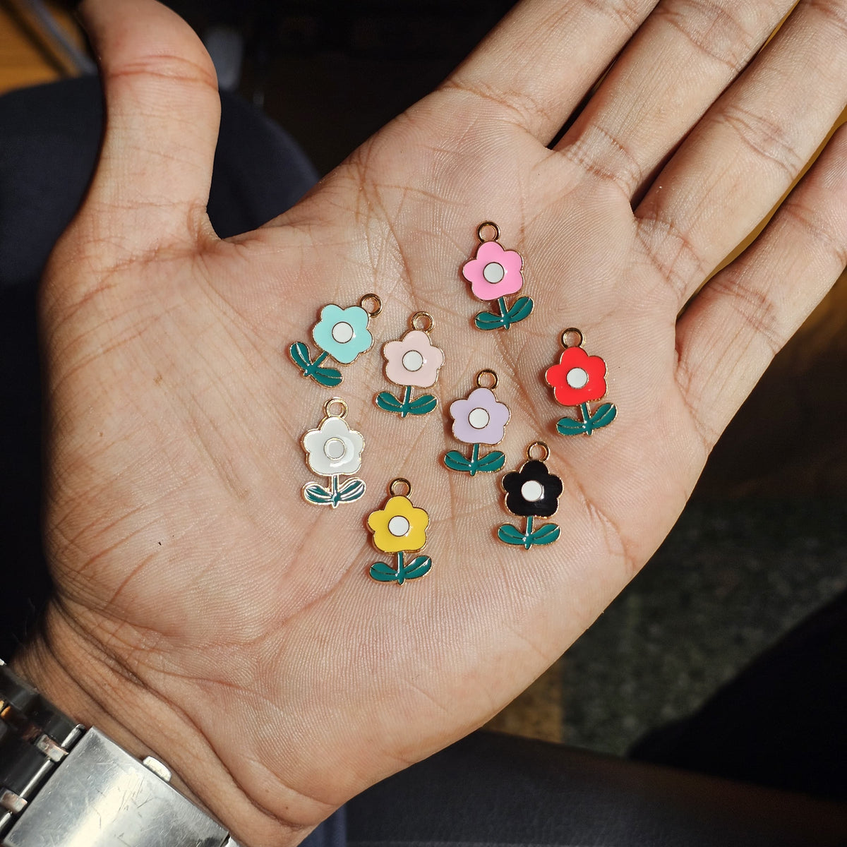 Colourful Little Flower Charms