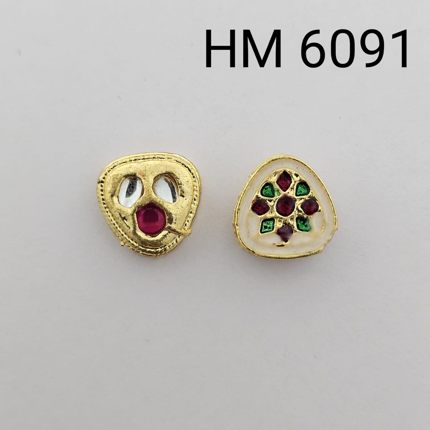 Meenakari kundan stoke 10 pcs - HM...6091