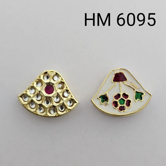 Meenakari kundan stoke 10 pcs - HM 6095