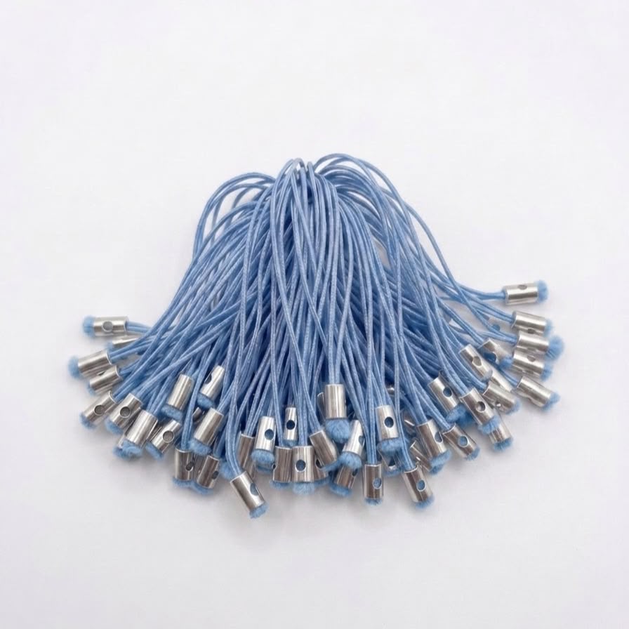 Mixed Color Mobile Charm Straps with Metal Loop | Nylon Phone Charm Strings for DIY Keychains, Charms & Crafts 100pcs