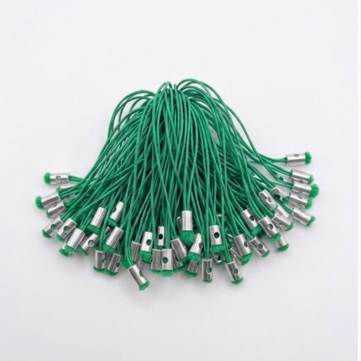 Mixed Color Mobile Charm Straps with Metal Loop | Nylon Phone Charm Strings for DIY Keychains, Charms & Crafts 100pcs