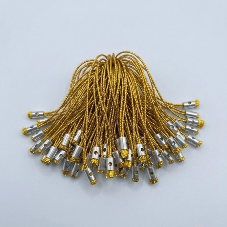 Mixed Color Mobile Charm Straps with Metal Loop | Nylon Phone Charm Strings for DIY Keychains, Charms & Crafts 100pcs