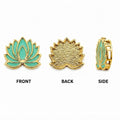 Lotus Shape Kundan Embellishment Pack for Jewellery Making, Craft & DIY Decorations(PACK OF 10PCS)