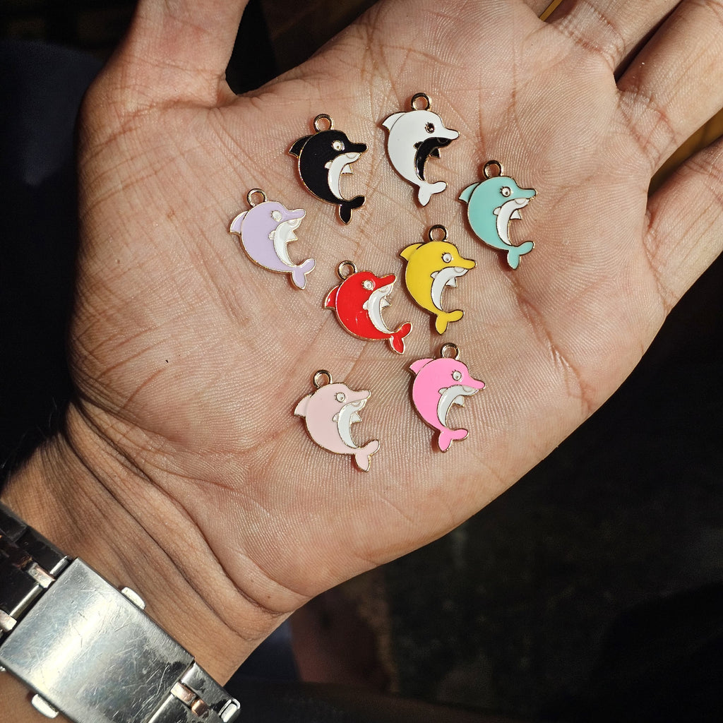 Colourful Dolphin Charms
