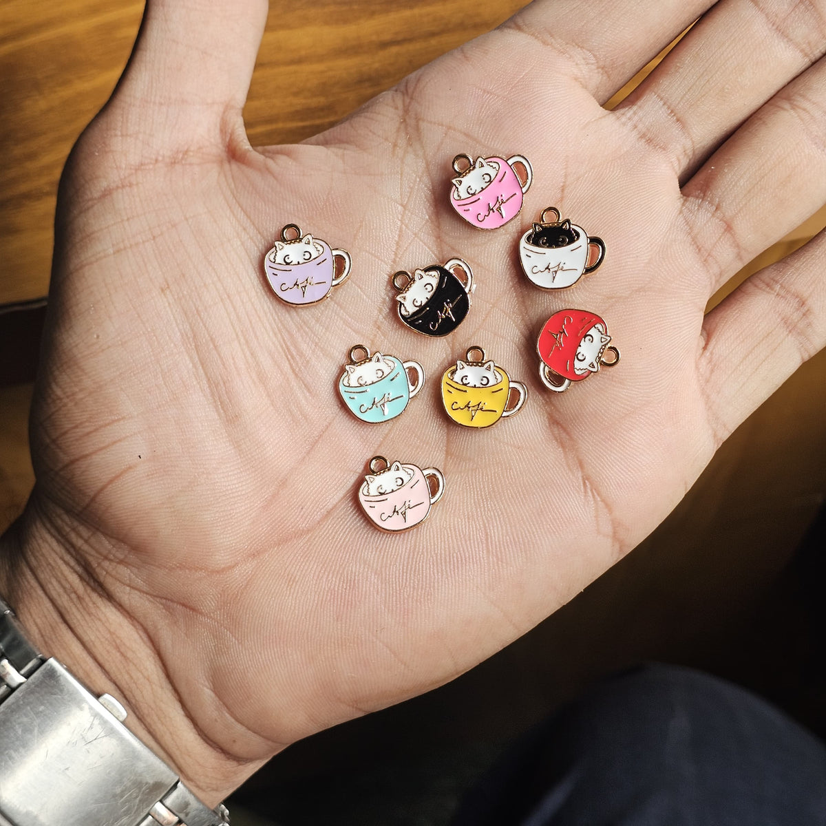 Cute Cafe Cat Charms