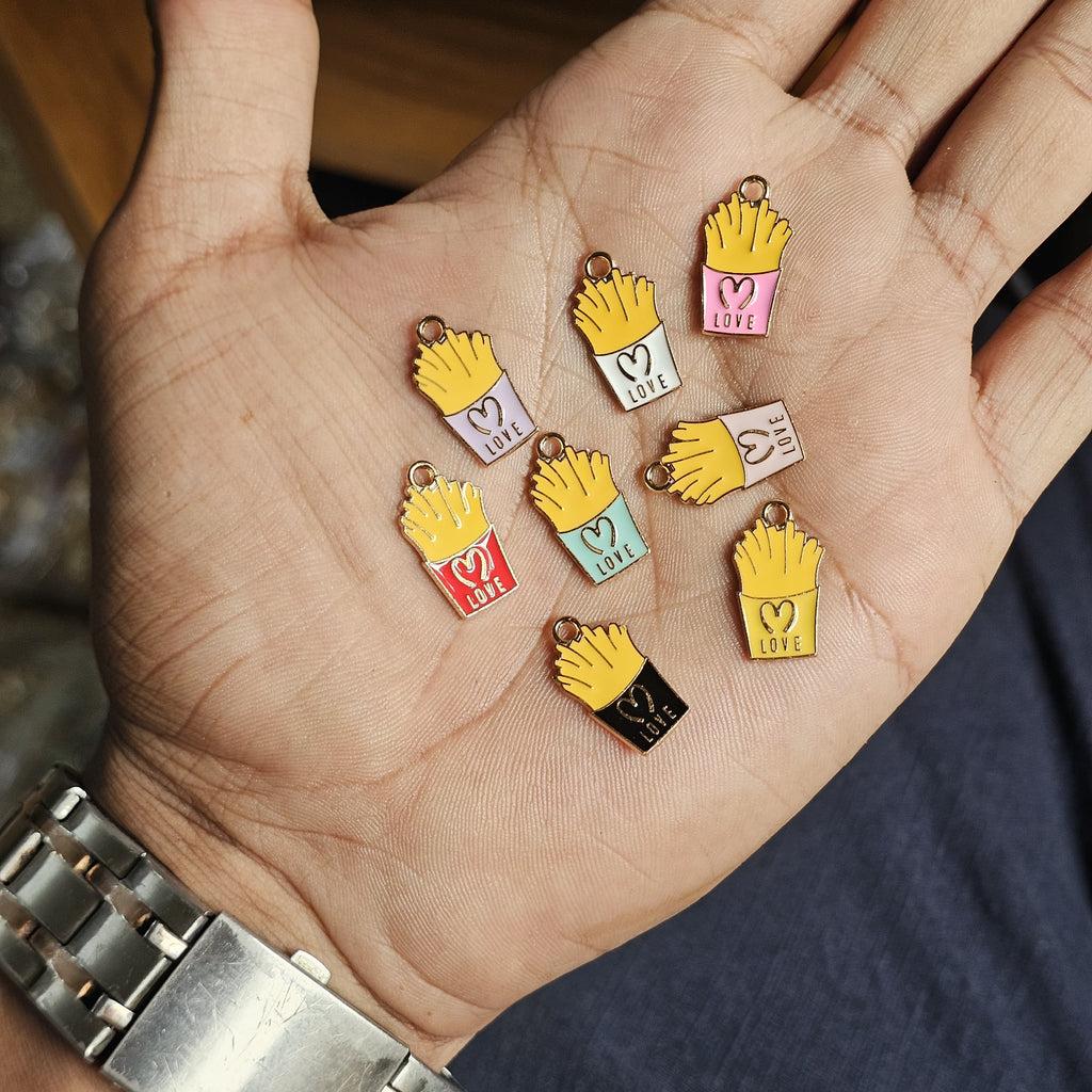 Colourful LOVE Fry Charms