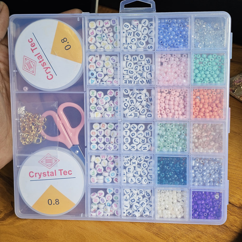 HIRA DIY Jewelry Making Beads & Charms Kit – Multi Color